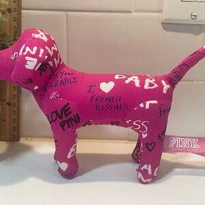 Victoria's Secret Pink Dog Toy with Fun Graphics